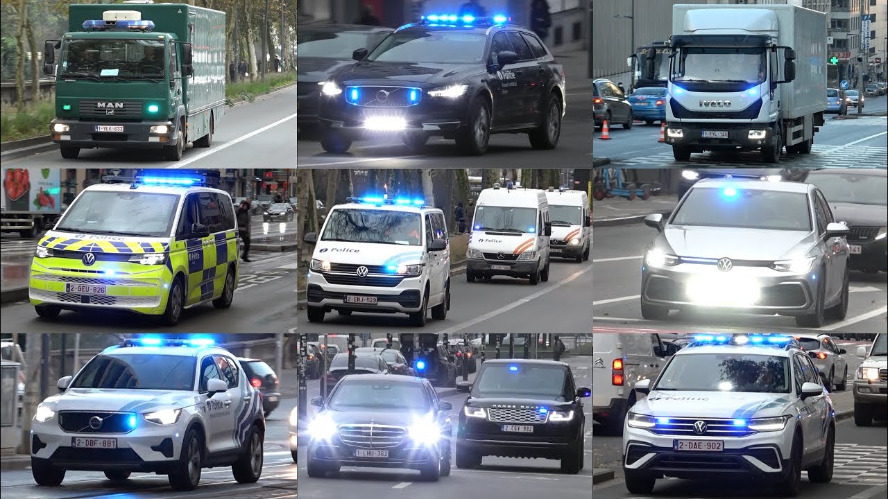 [E-HORN/RIJOPLEIDING] Vele verschillende POLITIE-EENHEDEN met spoed in en rond BRUSSEL! [#3]