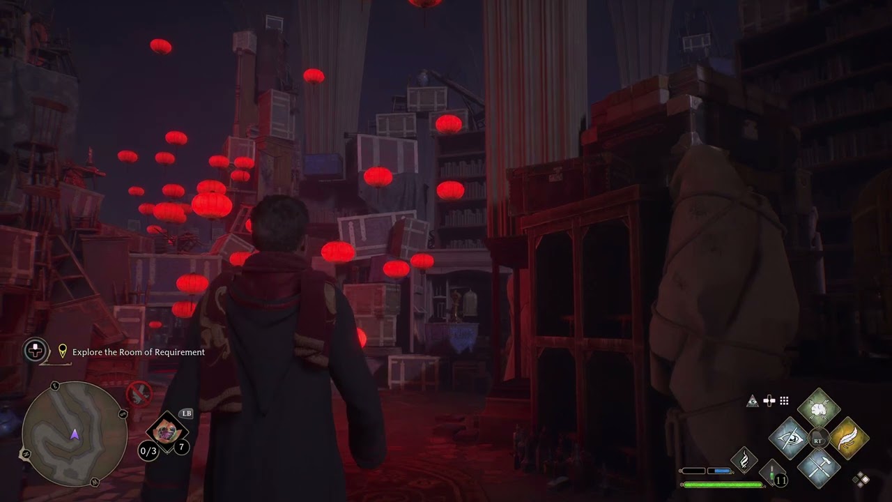 Red Floating Latterns in the room of requirement.