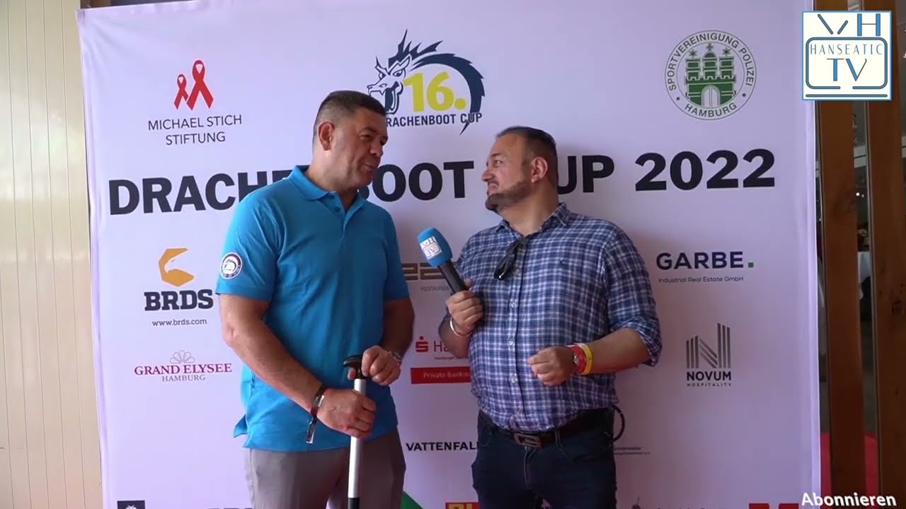HANSEATIC TV Das Interview mit Luan Krasniqi - 16. Drachenboot Cup 2022 - Michael Stich Stiftung