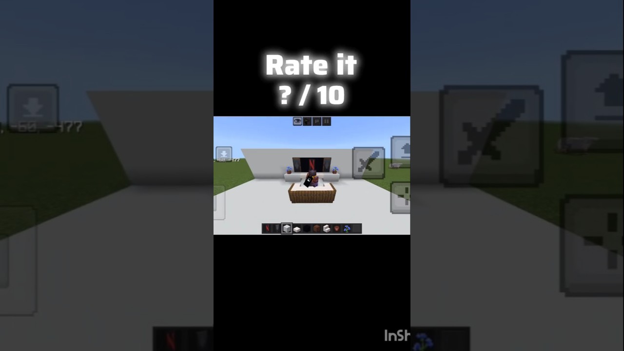 modern TV build hack in Minecraft  