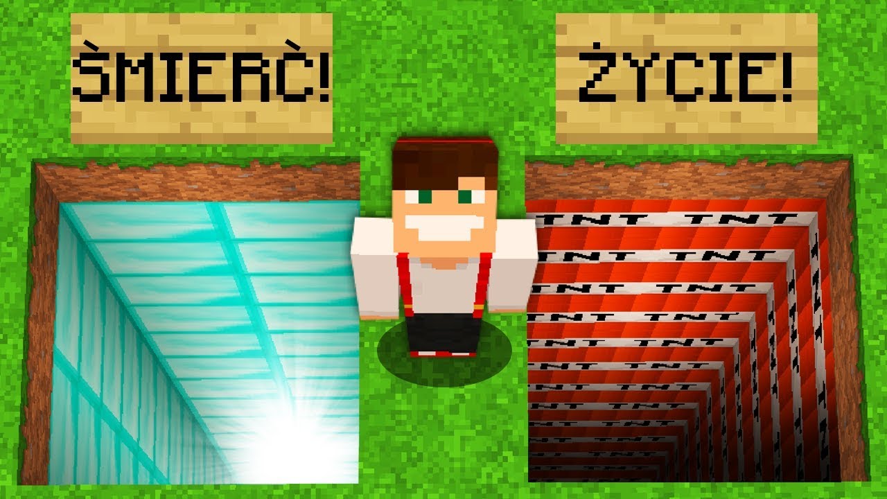 NIE WYBIERZ ZŁEJ DZIURY W MINECRAFT!