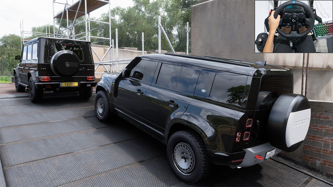 Land Rover Defender 110 & Mercedes G65 AMG - OFFROAD CONVOY - Forza Horizon 5 Logitech G923 Gameplay