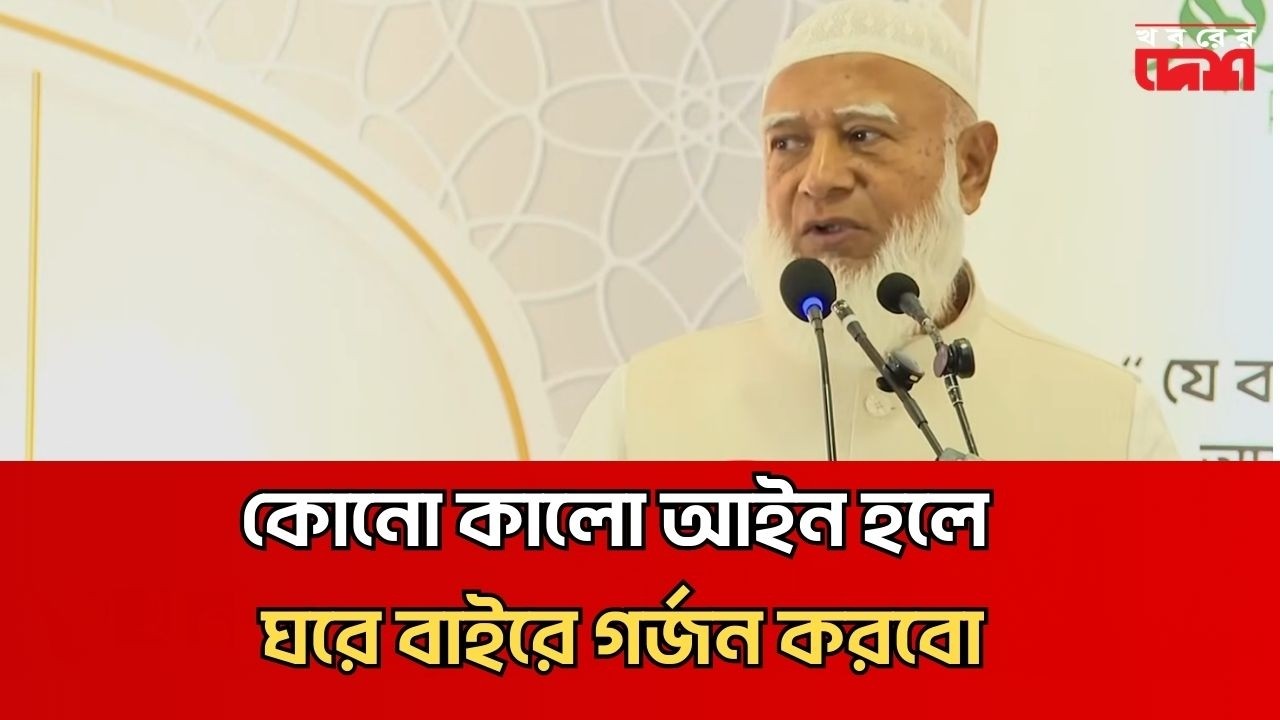 কোনো কালো আইন হলে ঘরে বাইরে গর্জন করবো | Shafiqur Rahman | Jamaat | Bnp | Khoborer Desh