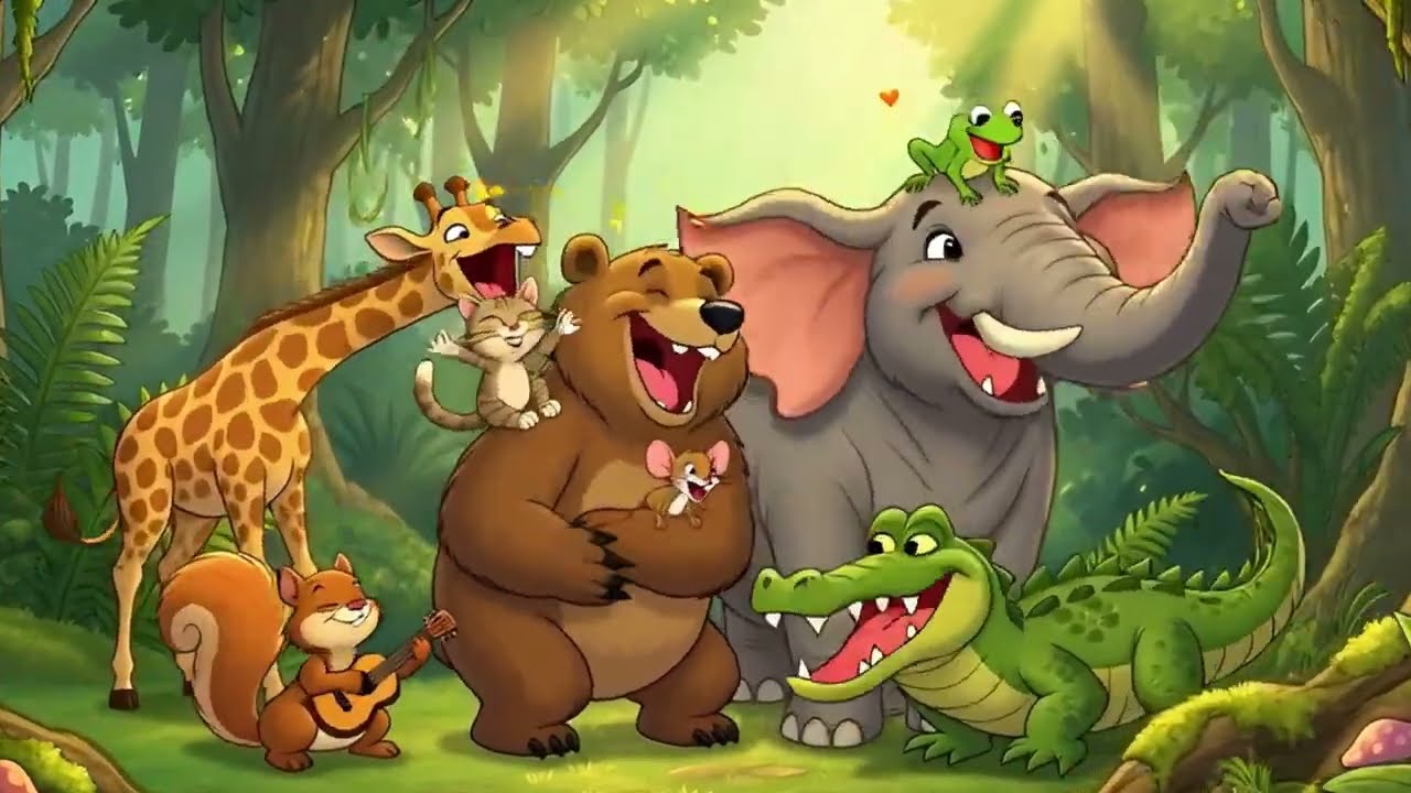 Amizade dos Bichinhos - Musica Infantil Clássica animada em Português #youtubekids #disney