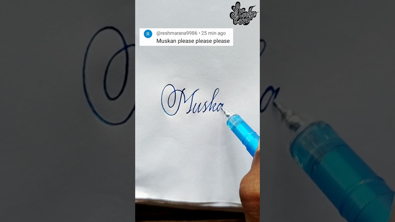 stylish name | Muskan | Calligraphy signature