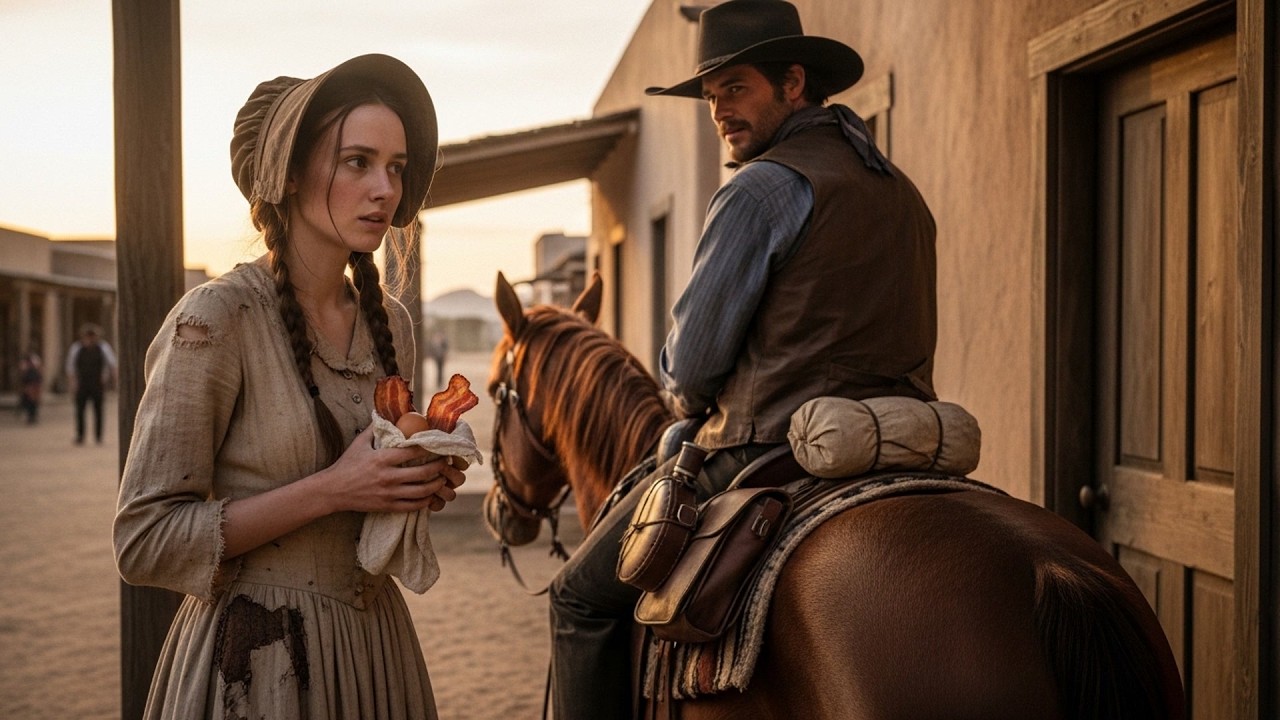She Was Too Proud To Admit She Was Starving, The Cowboy Left Food On Her Doorstep Every Morning