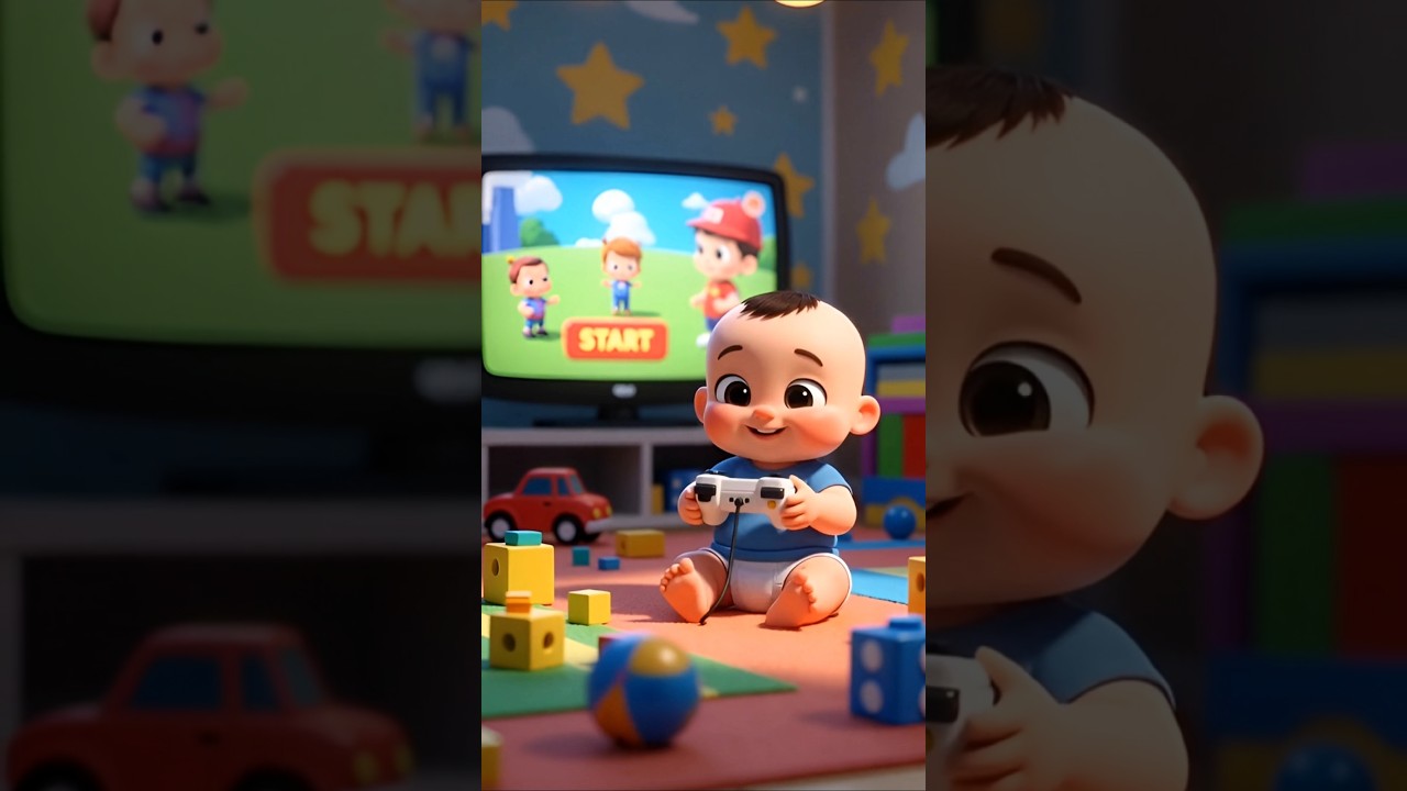 Cute Baby Fight Game 🍼🔫 | 3D Cartoon Short