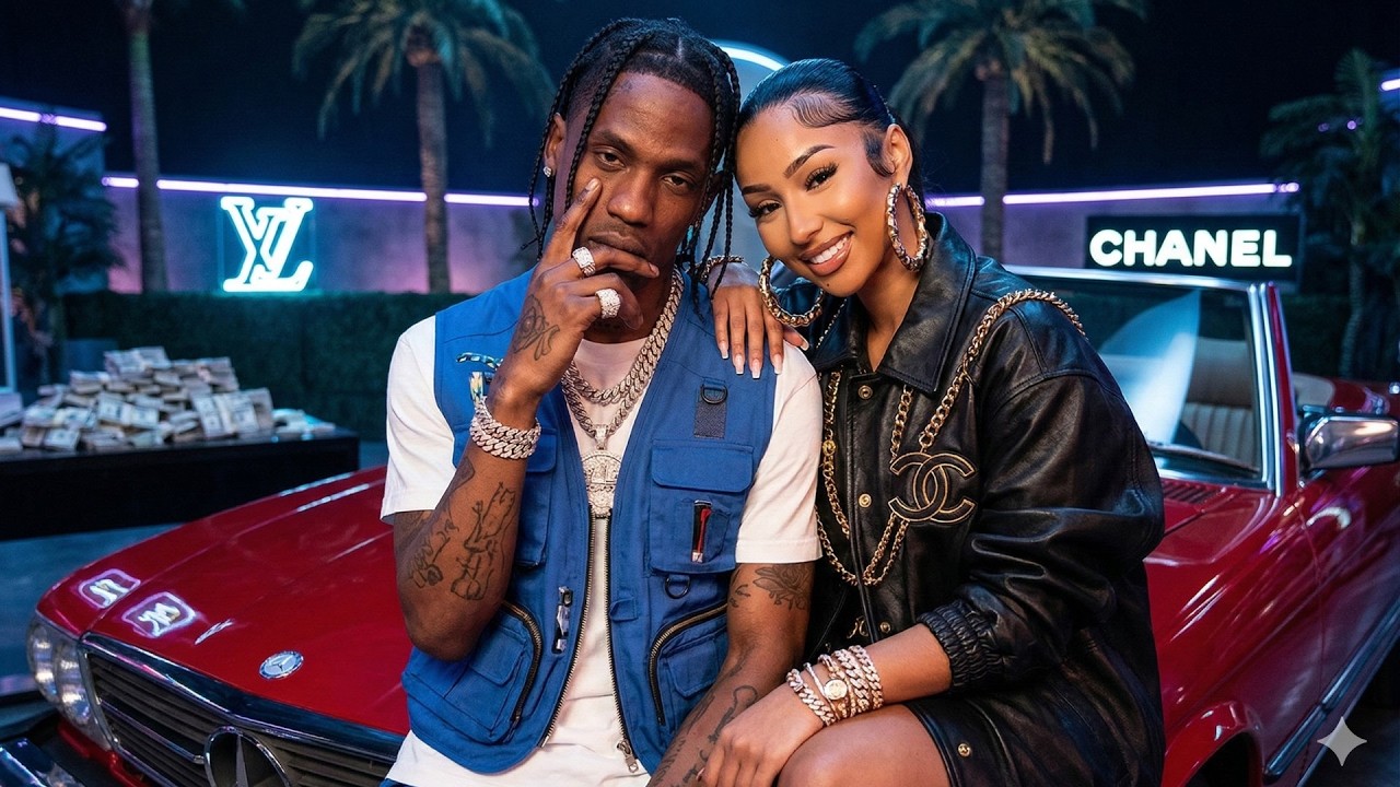 Travis Scott, Ariana Grande - Ember Orbit (ft. Doja Cat, Chris Brown) | (Official Lyrics Video)