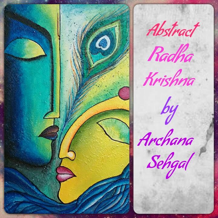 #37/100 Abstract Lord Radha Krishna