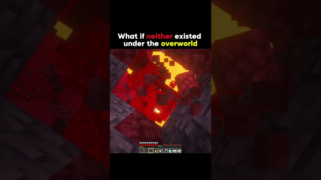 What If Nether Existed Under The Overworld In Minecraft