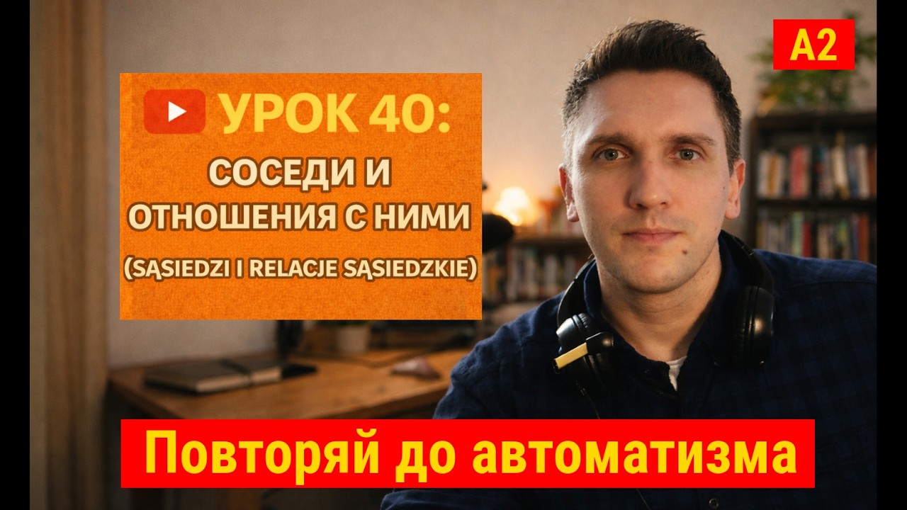🇵🇱 30 фраз на польском про соседей | Реальная жизнь в Польше | Урок 40