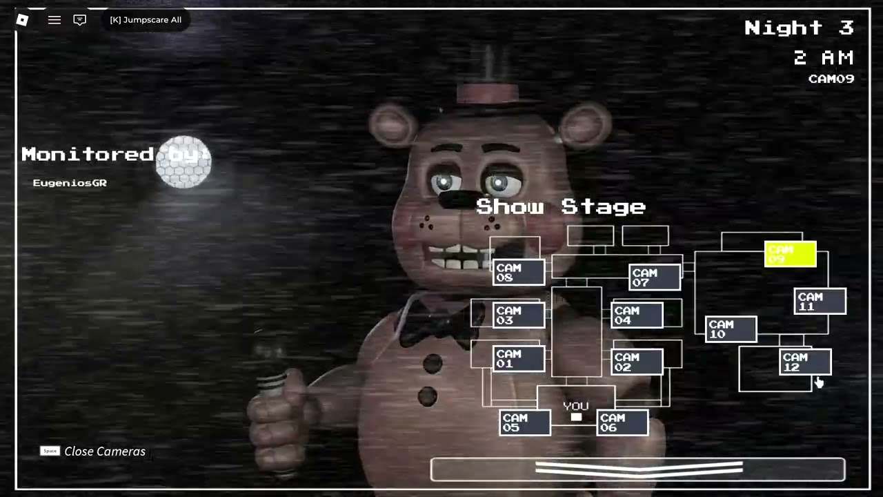 Playing Fnaf 2 night 3 in roblox