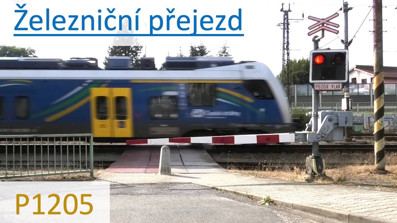 Železničn&iacute; přejezd P1205 Plzeň - Koterov # Level crossing # 23.9.2020