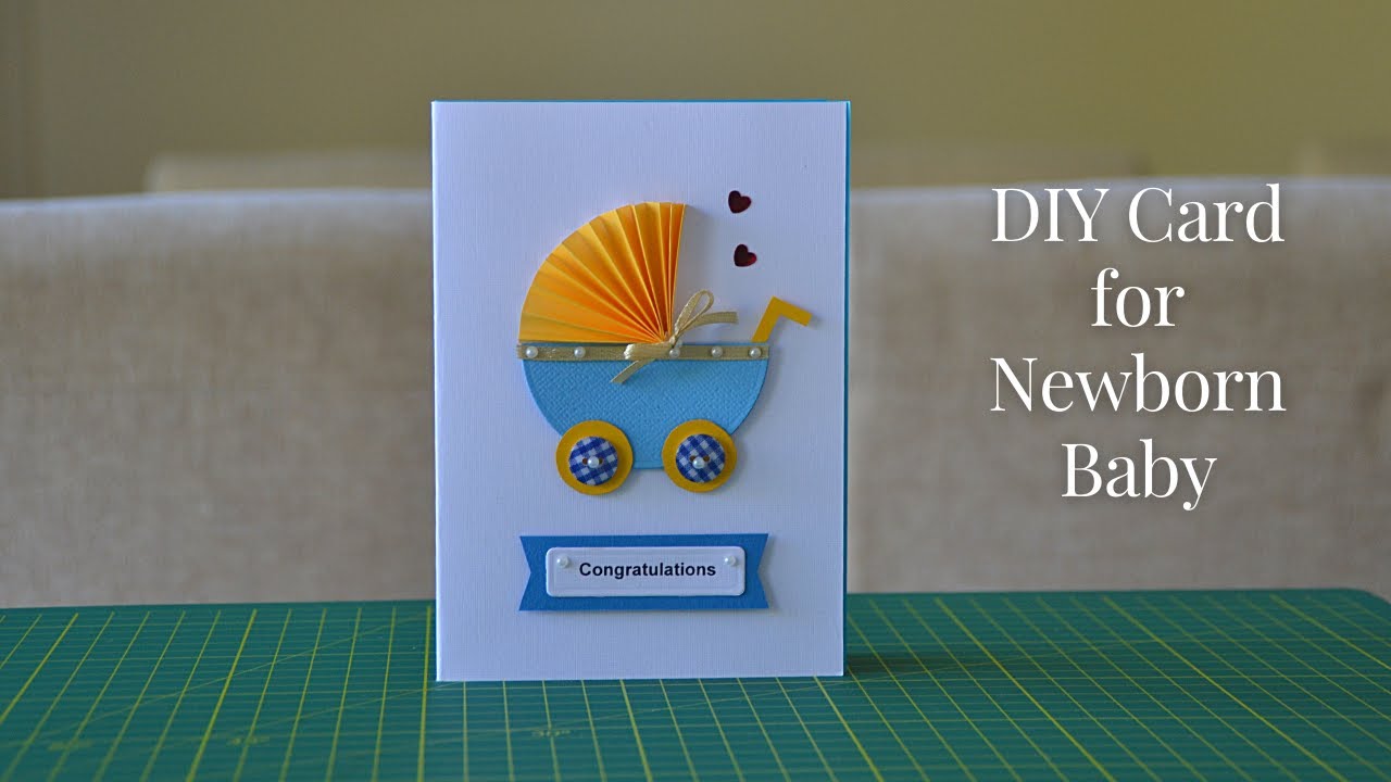 DIY Greeting Card for Newborn baby | Baby Congratulations Card | Step by Step Tutorial