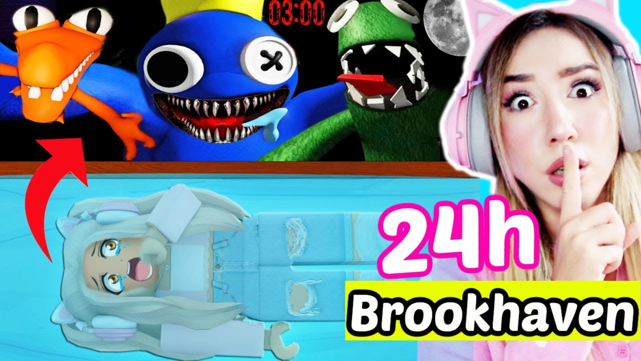 BROOKHAVEN OVERNIGHT Challenge für 24h (extrem Hide & Seek mit green Rainbow Friends vs Beki noob)