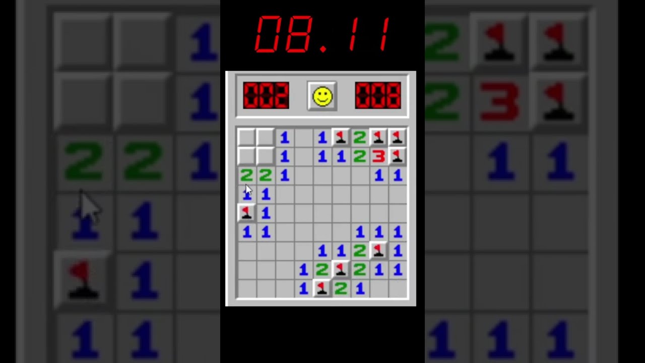 9,80 SECONDS 💥 Minesweeper Flags WORLD RECORD!!! 💣 #shorts
