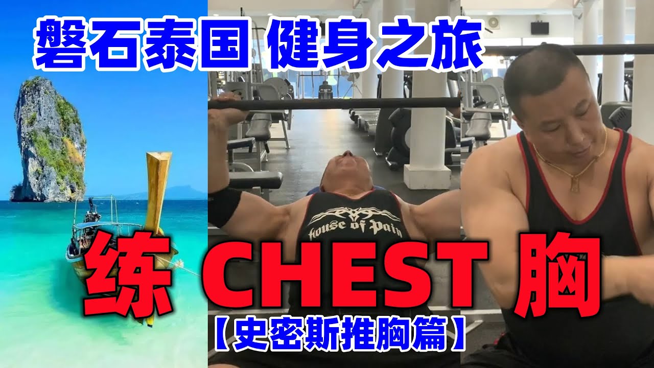 【磐石健美】張教練普吉島胸肌訓練1史密斯機推胸美國CYBEX頂級健身器械胸肌訓練科技講解不同握距推胸的區別上胸訓練胸部訓練CHEST WORKOUT