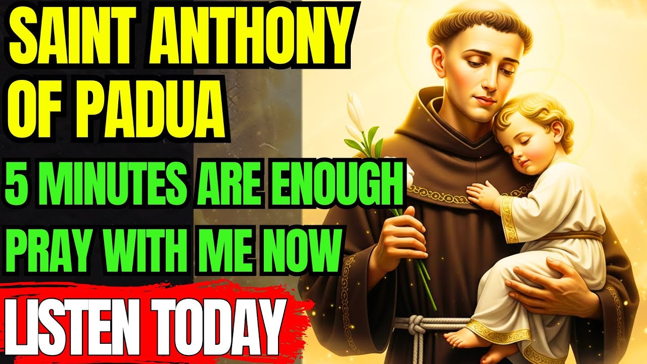 🙏 SAINT ANTHONY OF PADUA — PRAY THIS URGENT PRAYER AND YOUR MIRACLE STARTS TODAY