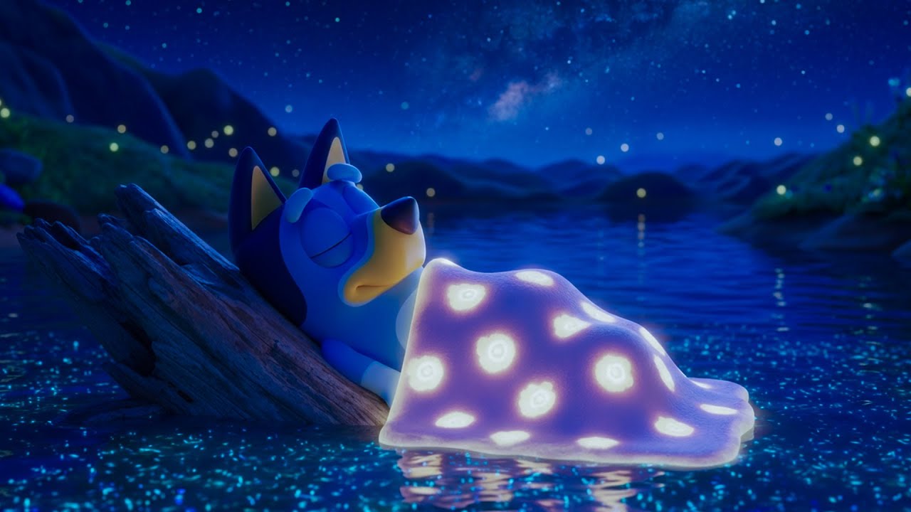Bluey's Under the Stars 🌙 Gentle Piano & Lake Sounds for Sleep, Calm & Quiet Nights