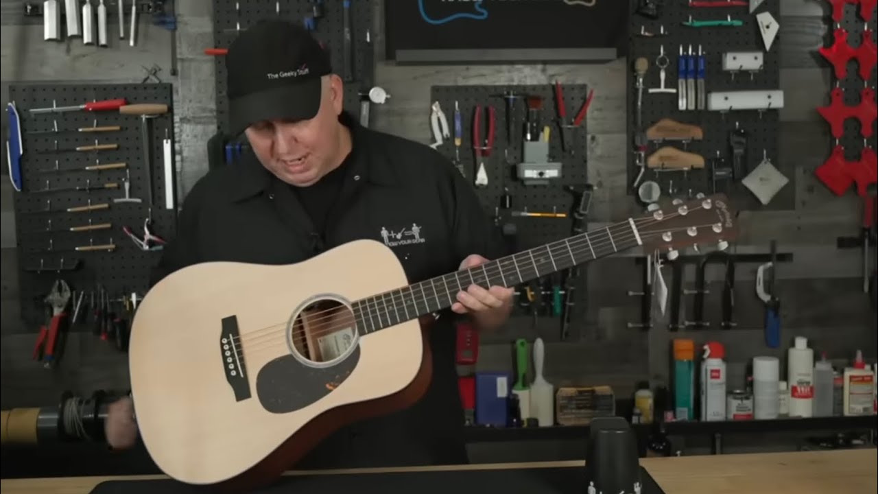 Martin D Jr E Dreadnought Acoustic Close Look 