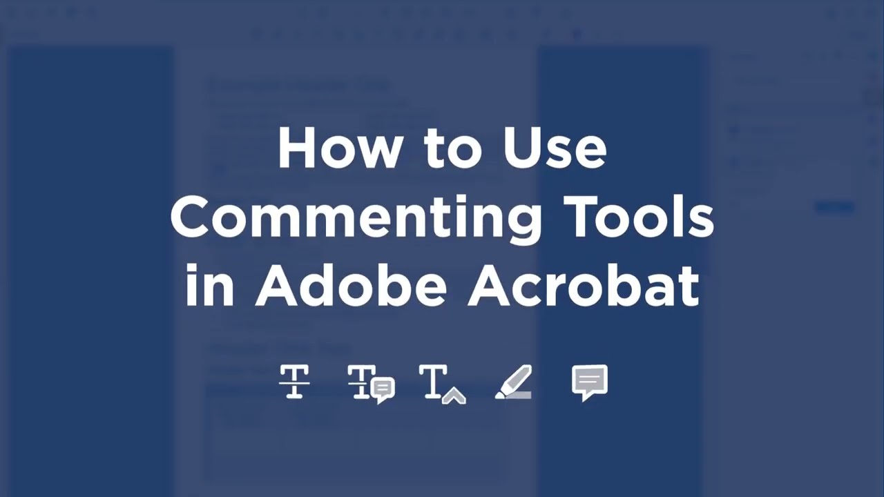 How to Use Commenting Tools in Adobe Acrobat