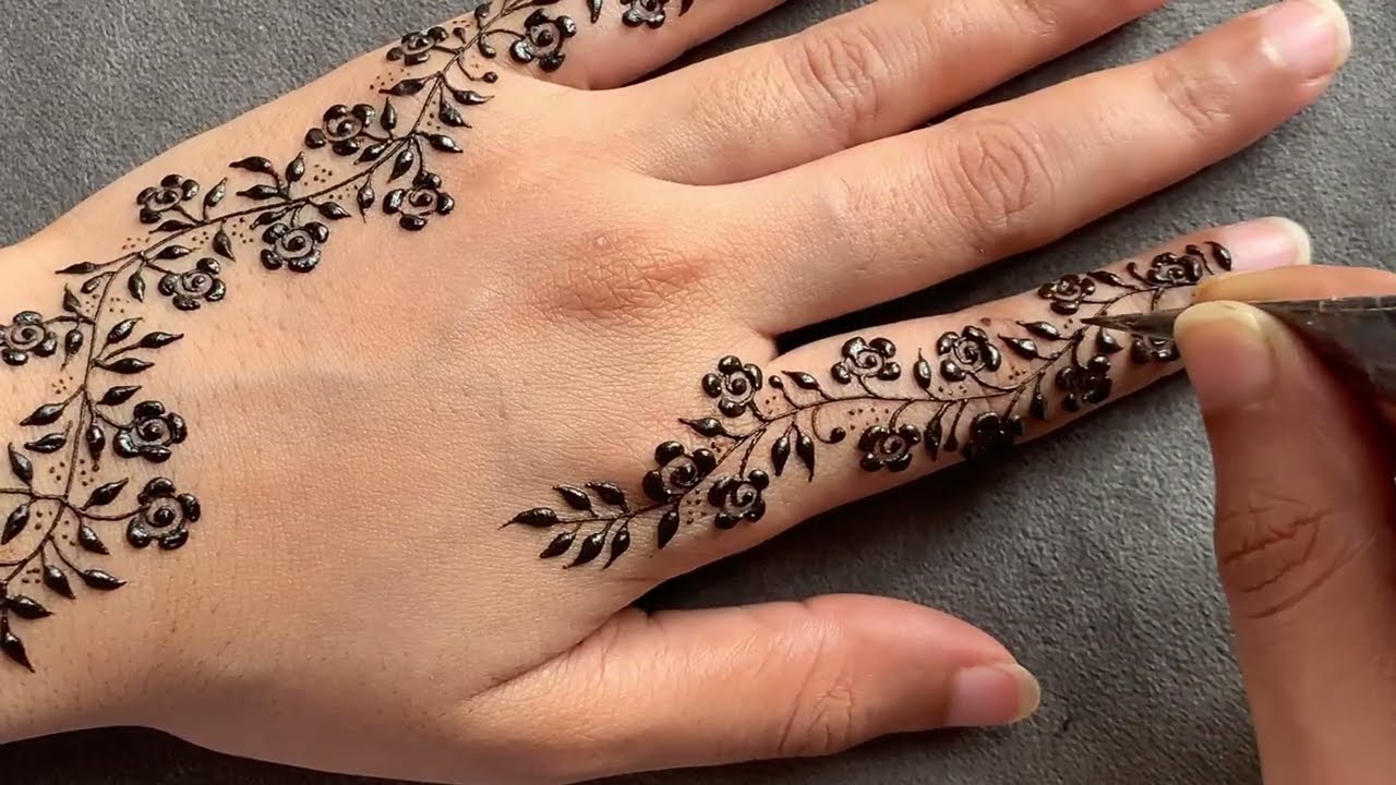 Aesthetic mehndi design backhand | easy fronthand mehndi | simple mehndi | mehandi | eid mehndi