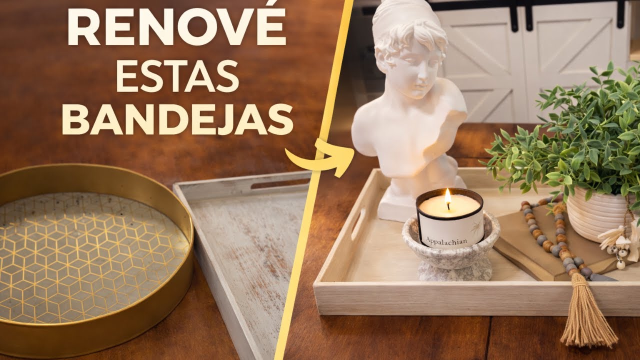 Cómo decorar bandejas | Ideas de decoración rústica para el hogar ideas faciles y bonitas