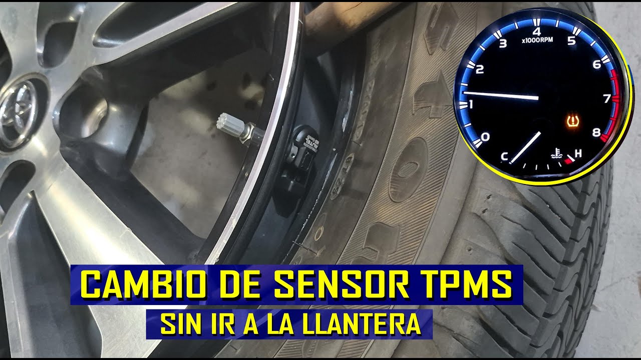 Auto con la luz de llantas TPMS encendida (diagnostico y cambio de sensor)