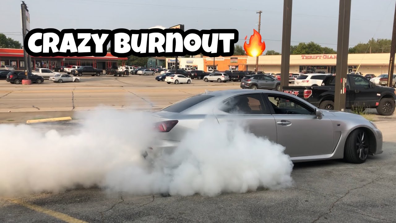 Lexus ISF Burnout !!!