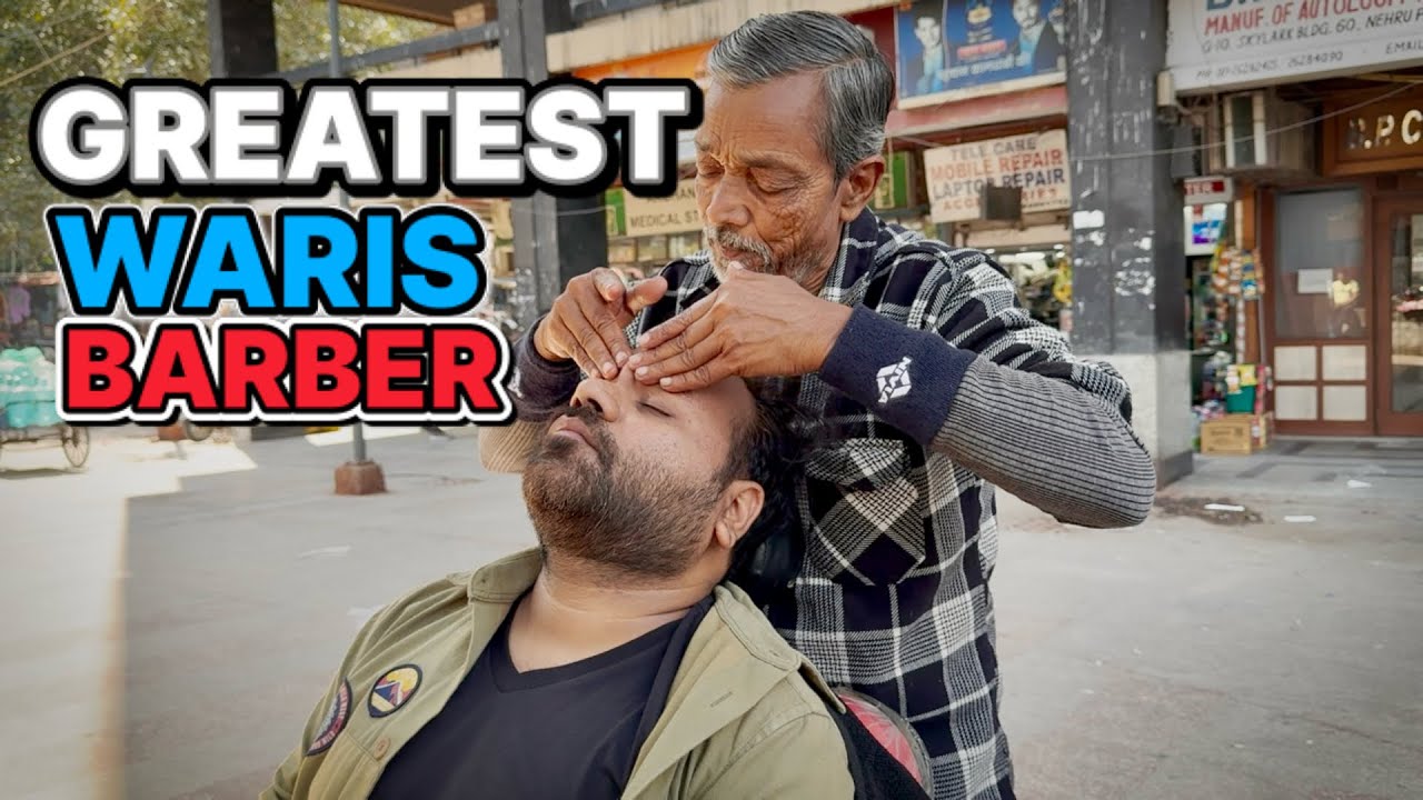 Waris Barber Best Stress Relief Indian Head Massage ASMR # Indianbarber#relaxation #sensoryoverload