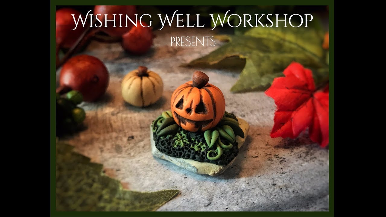 Polymer Clay Pumpkin Tutorial, Pumpkin Tutorial, Halloween Pumpkin Project, Polymer Clay Tutorial
