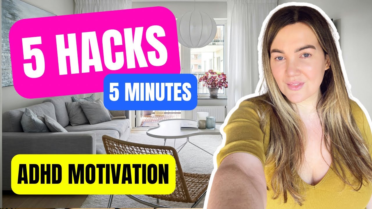 ADHD Cleaning Motivation: 5 Hacks That Actually Work (When You’re Stuck)! #adhd #procrastination 