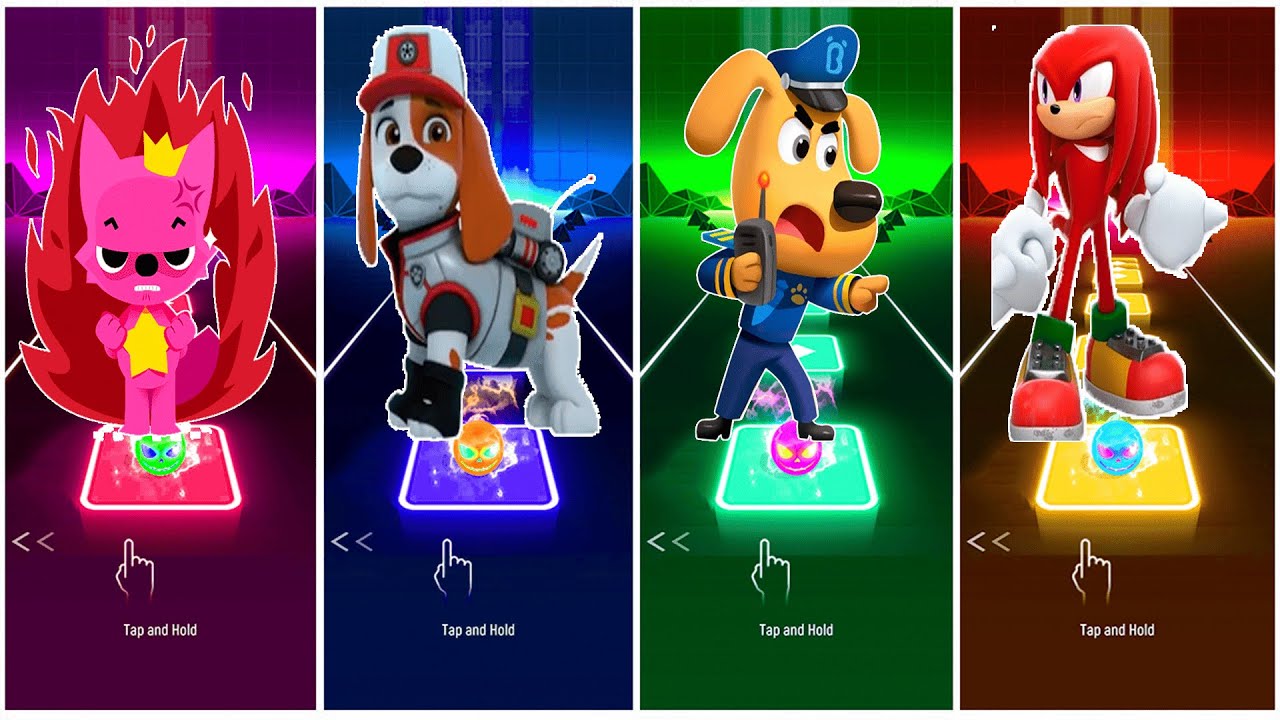 Pinkfong 🆚 Ai 🆚 Sheriff labrador 🆚 Knuckles.🎶 Who Is Best?