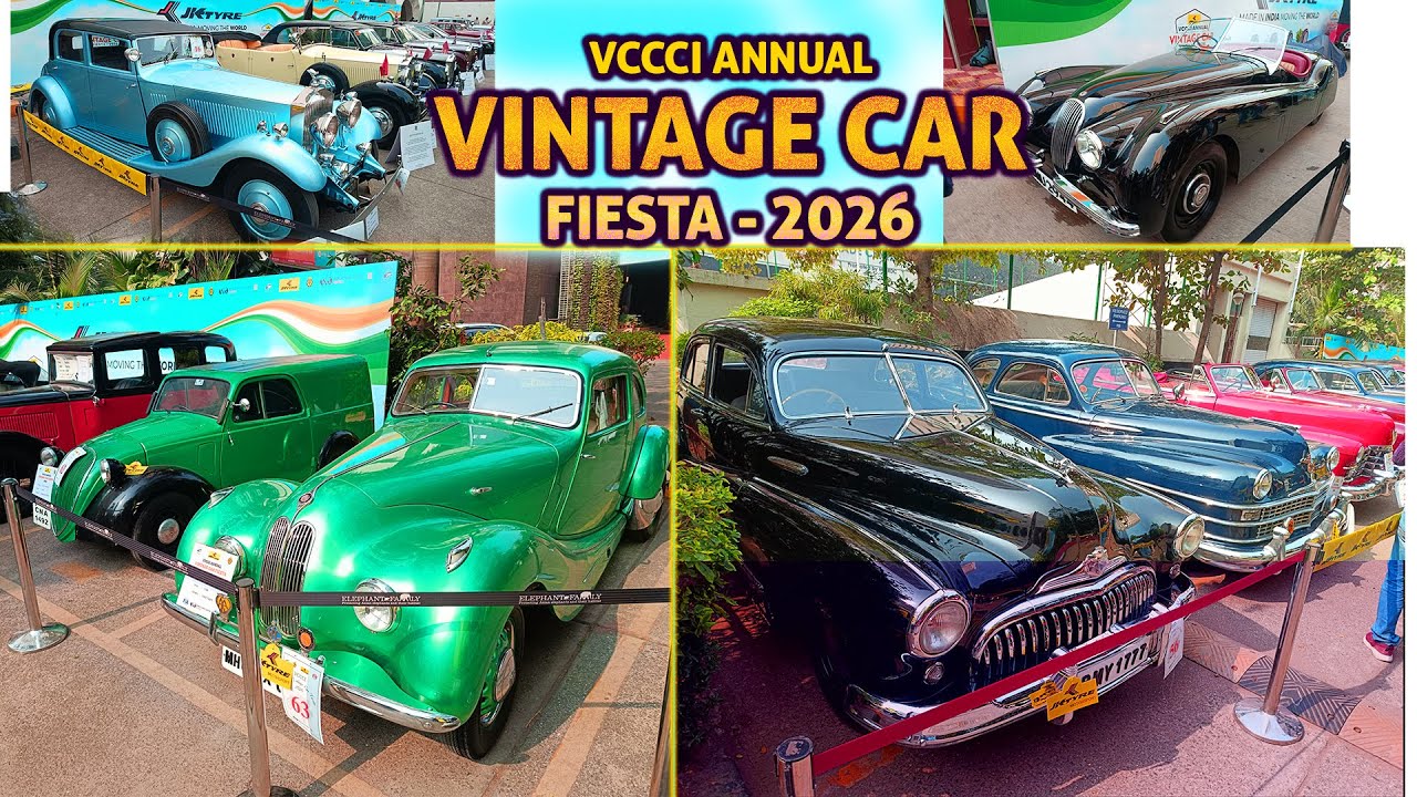 Vintage Car Fiesta 2026 Mumbai 🚗| VCCCI Classic Car Exhibition | Vintage Car Exhibition 2026