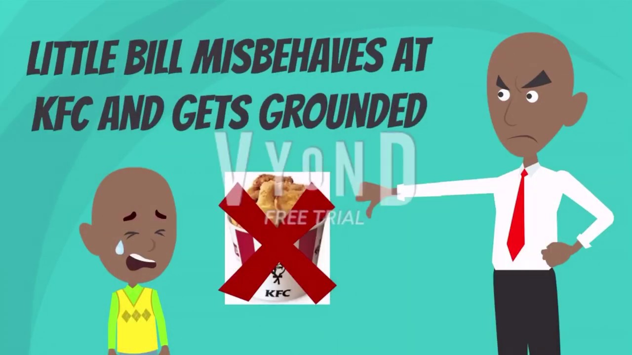 Little bill misbehaves at KFC and gets grounded