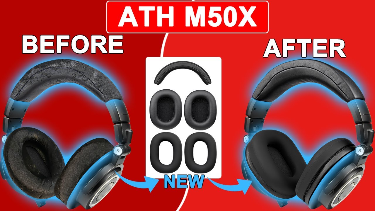SOULWIT® | How to Replace ATH M50X Earpads and Headband | Repair Parts Kit