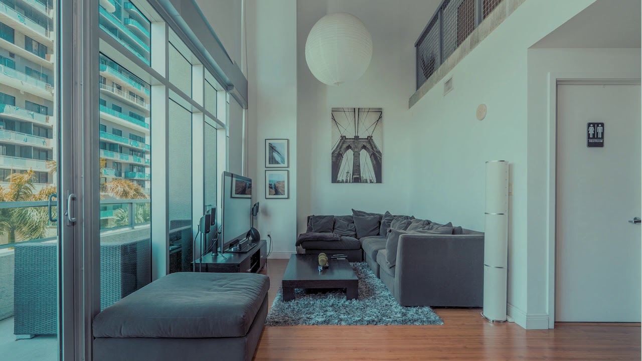 Industrial Two Story Loft in Midtown Miami.