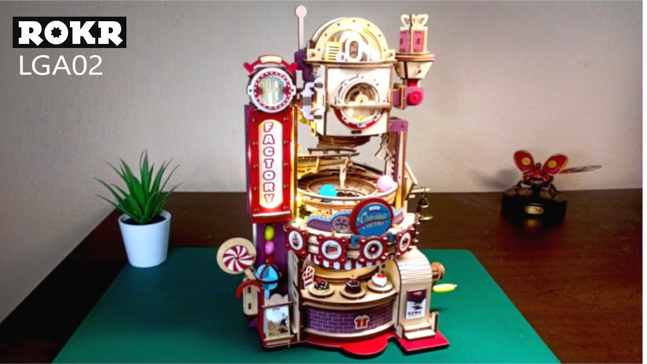 ROBOTIME Chocolate Factory Mable Run ROKR LGA02 3D Wooden Puzzle