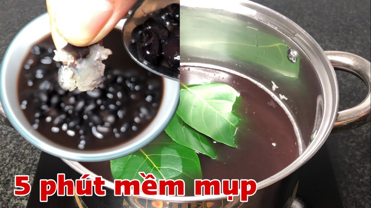 Tuyệt chiêu nấu đậu đen 5 phút mềm mụp .