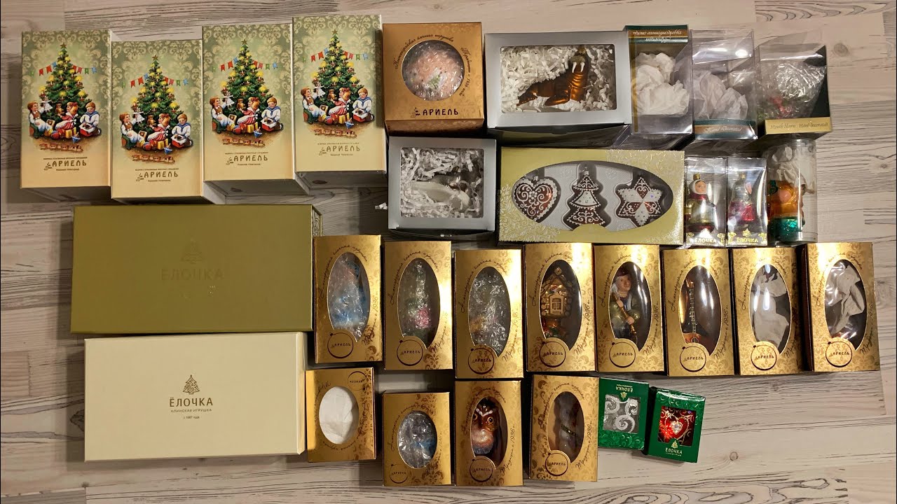 136. Ёлочные игрушки фабрики Ариель, Ирена, Елочка, Элита, Импульс