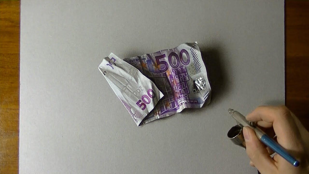 Il viola è il mio colore preferito... 500 euro disegnati in 3D