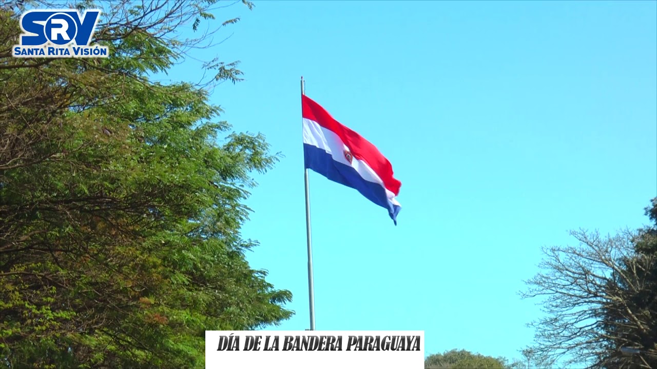 Día de la bandera Paraguaya centro de Santa Rita