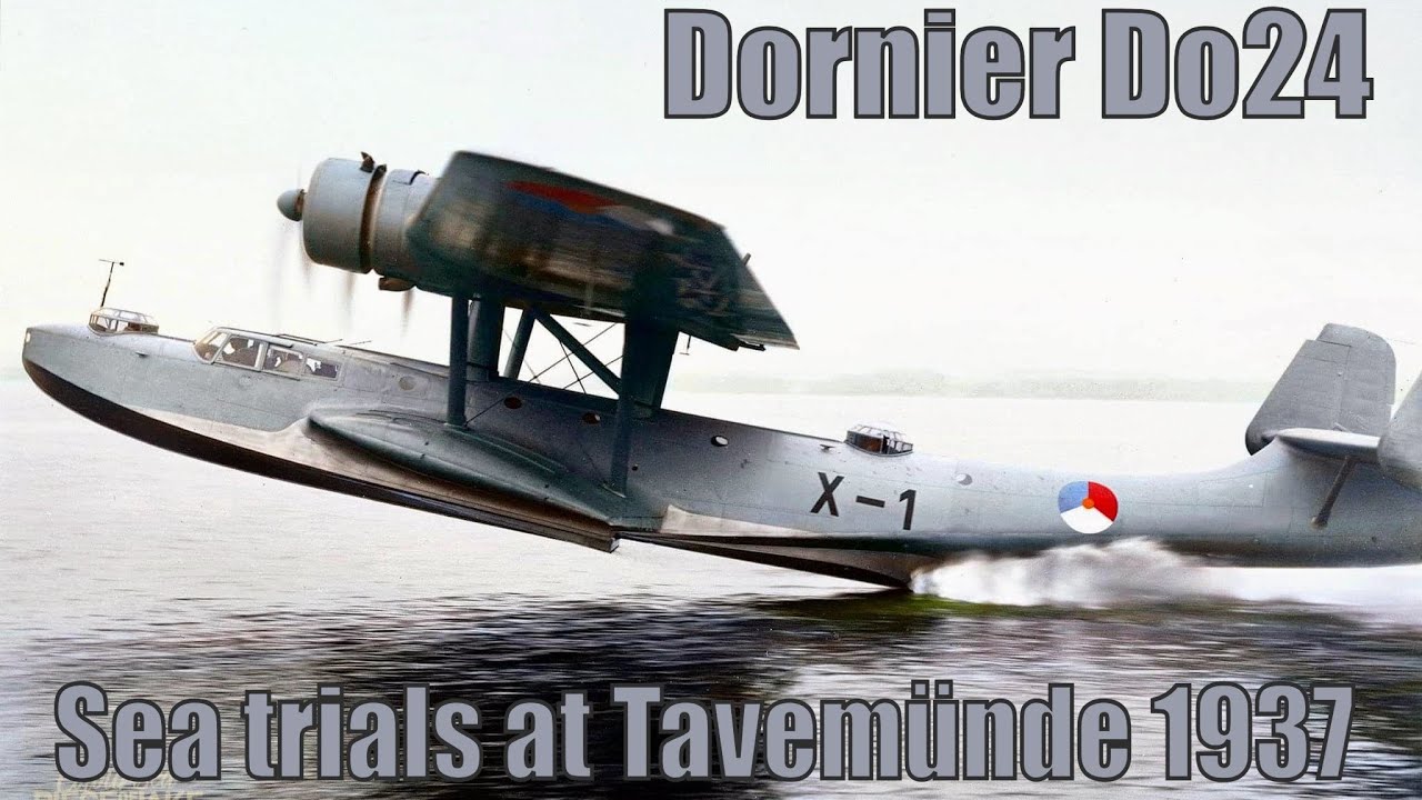 Dornier Do24, promotional film from the sea trials at Tavemünde 1937