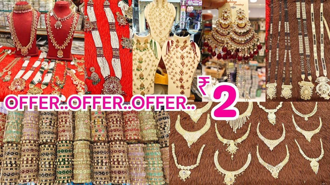 Hyderabad Bangles ₹ 2 Begum Bazar Wholesale Market Online Shopping Biggest Bangle Jewellery shop