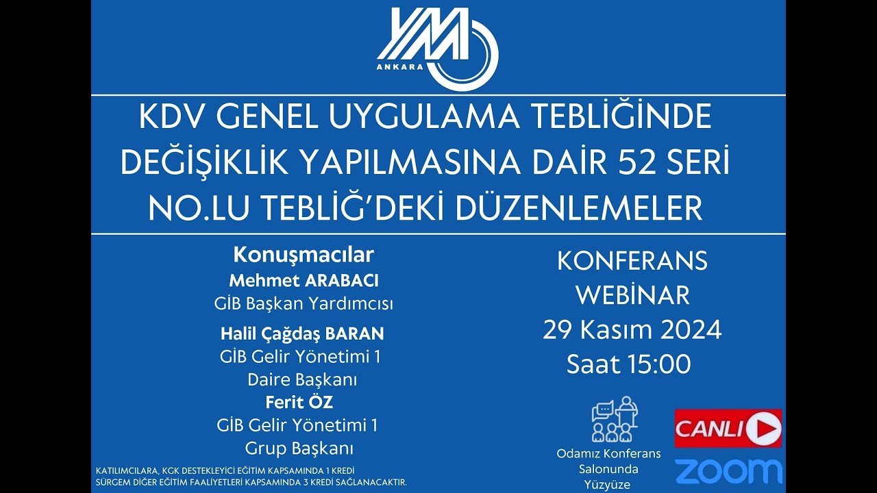 KDV Genel Uygulama Tebliğinde Değişiklik Yapılmasına Dair 52 Seri No. lu Tebliğ’deki Düzenlemeler