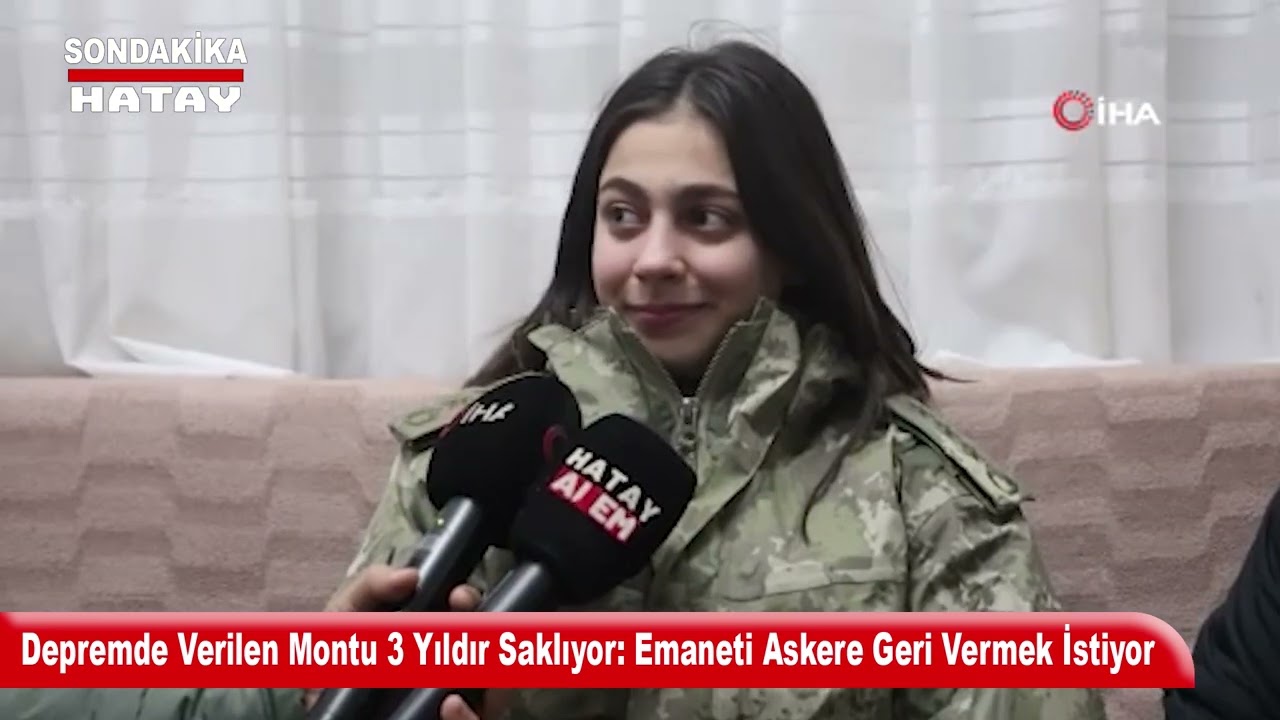 Depremde Verilen Montu 3 Yıldır Saklıyor Emaneti Askere Geri Vermek İstiyor