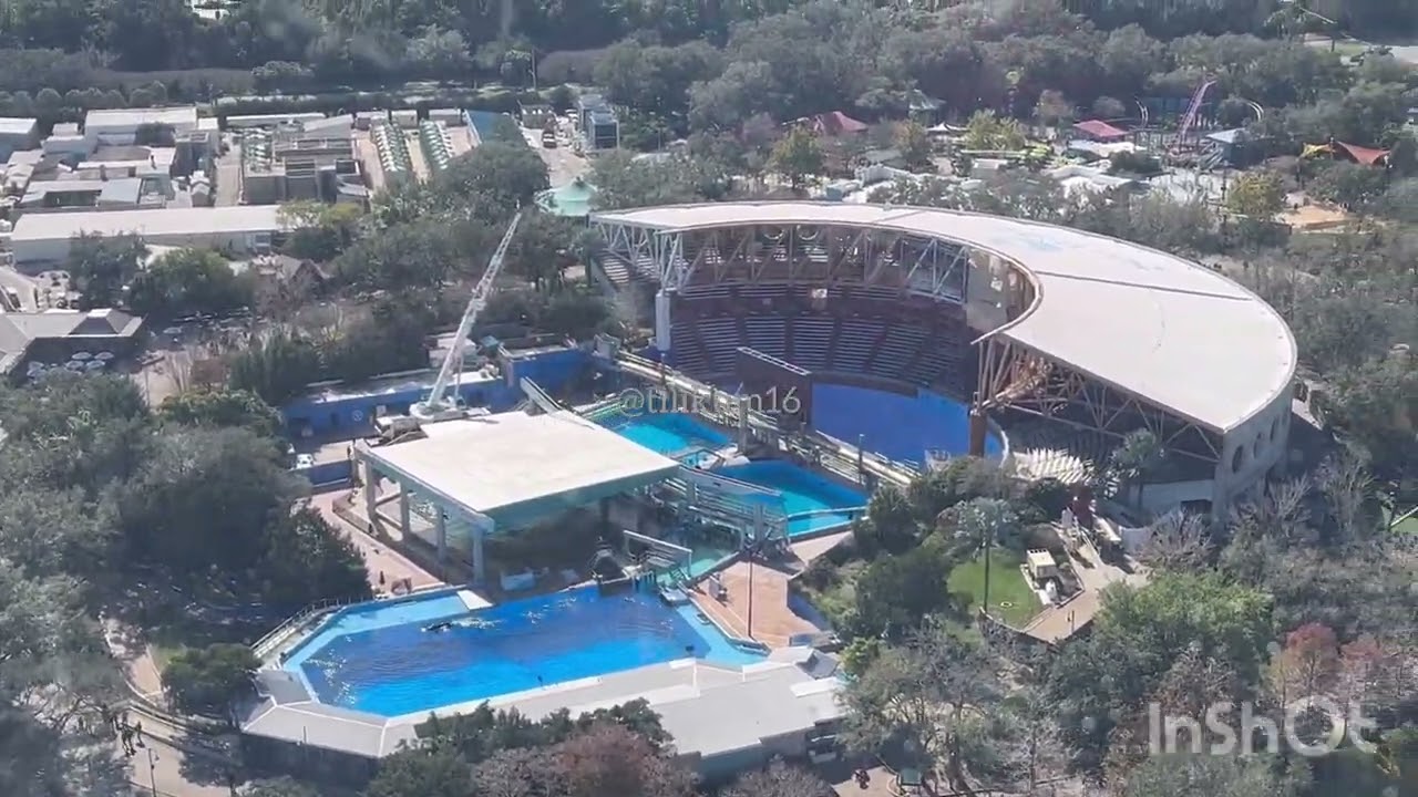 Sky Tower (Orca stadium renovation) Jan. 21, 2024 - SeaWorld Orlando