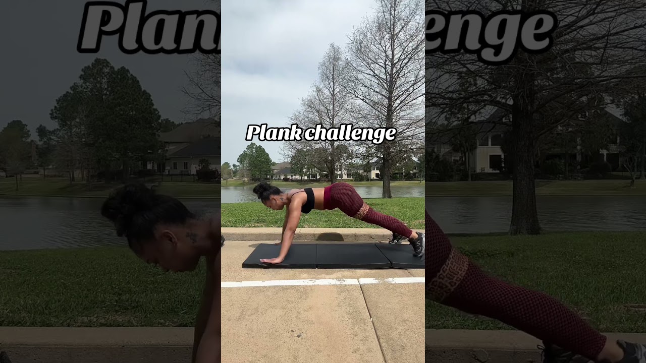 Plank challenge with Kayla G