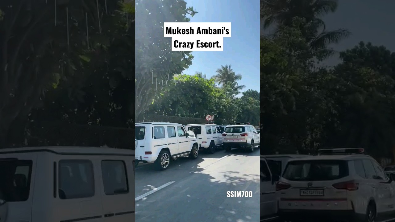 Mukesh Amban's Z+ security #ssim700 #mumbai #india #ytshorts #maharashtra #mukeshambani