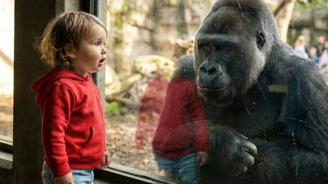 Gorilla Won't Stop Staring at Little Girl — What Happens Next Shocks Everyone
